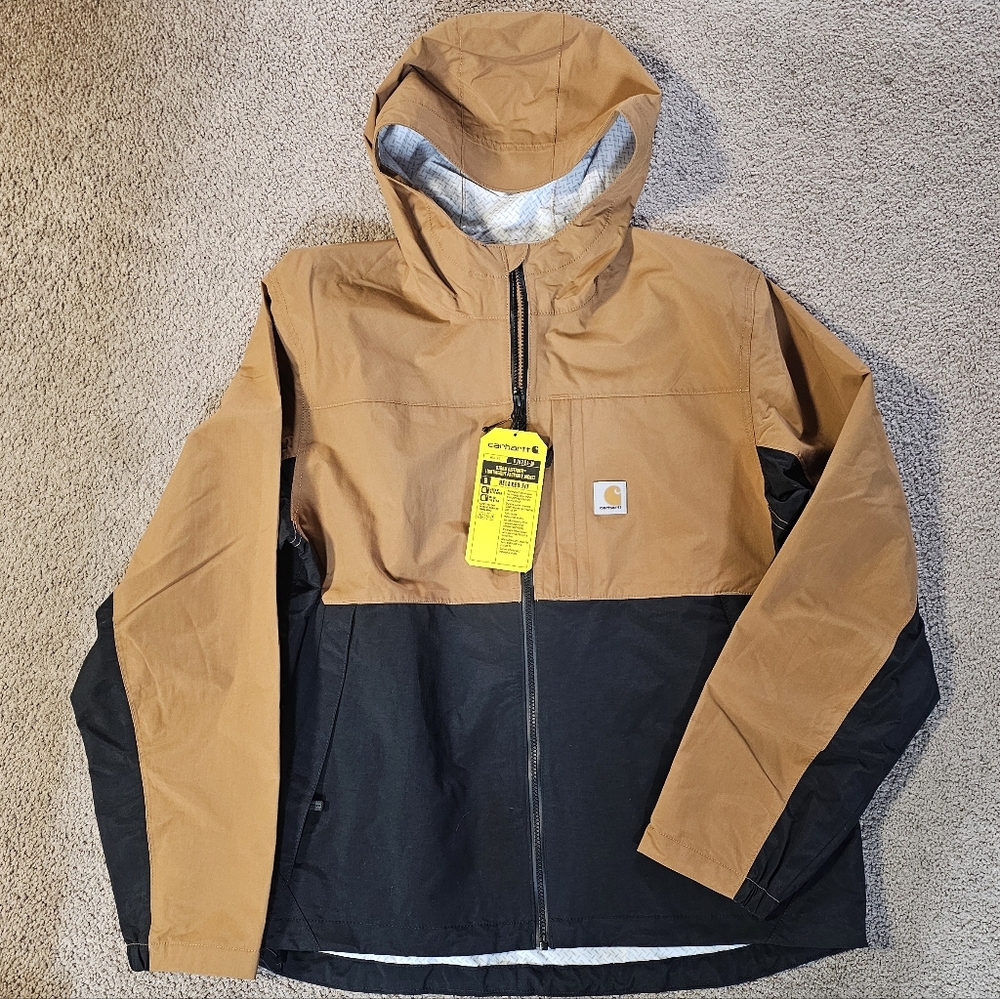 Carhartt Men's Two-Tone Hooded Raincoat